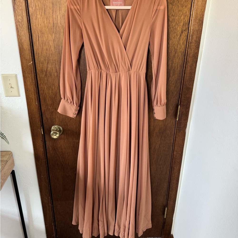 JessaKae dress in camel color